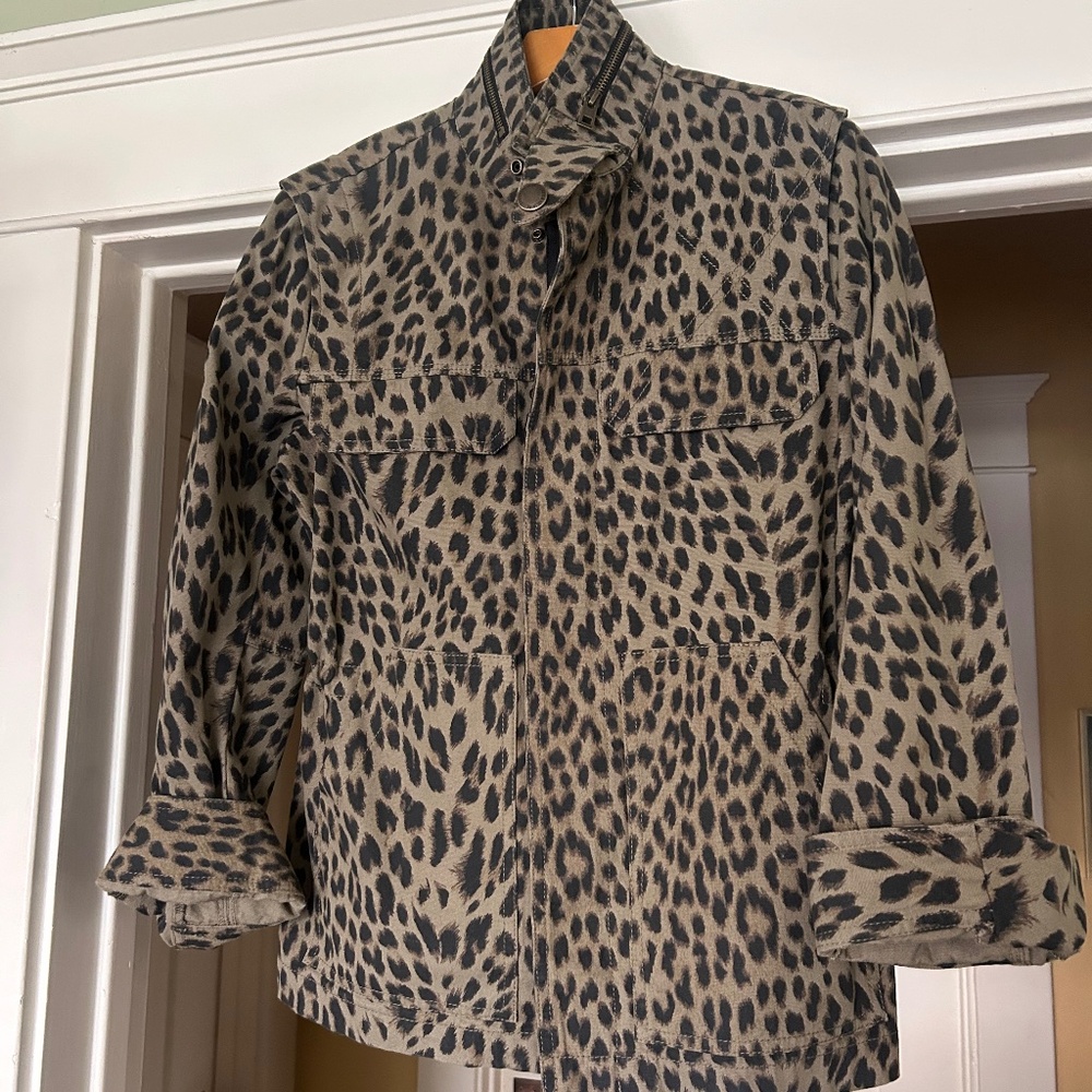 Zadig & Voltaire LOVE NOW Leopard Denim Jacket